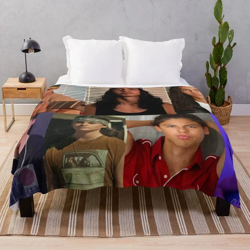 

Miguel Cazarez Mora Collage Throw Blanket Cozy Warm Blanket for Bed Room Decor