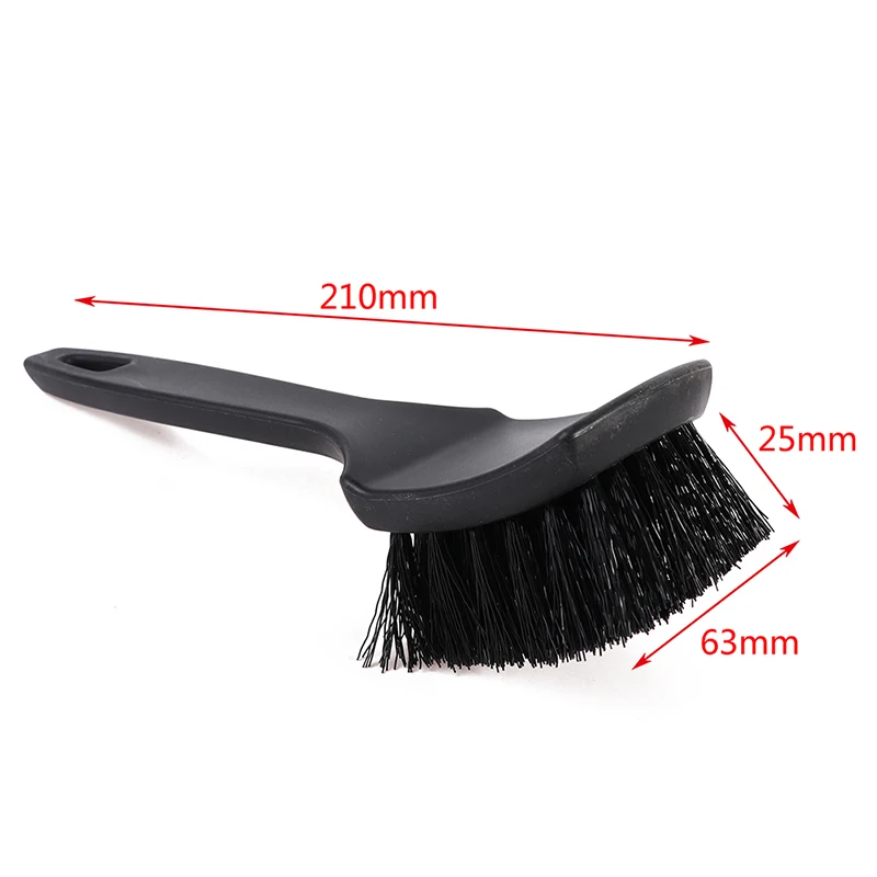 1 Pcs Car Tire Rim Brush Wheel Hub Cleaning Brushes Car Wheels Detailing Cleaning Accessories Black White Tire Car Washing Tool