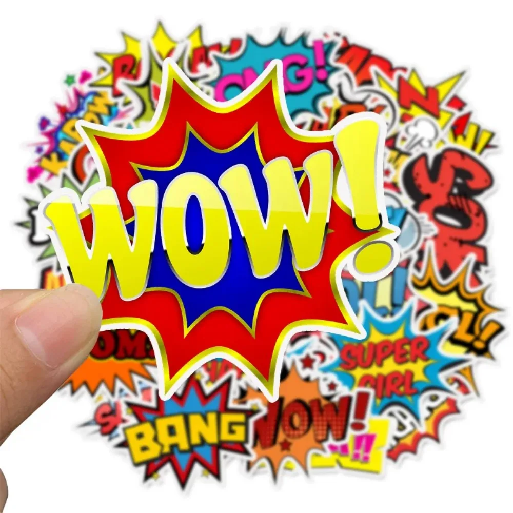 50 個英語アルファベットステッカー落書き爆発クラウド人格トロリーケースラップトップスクーター装飾