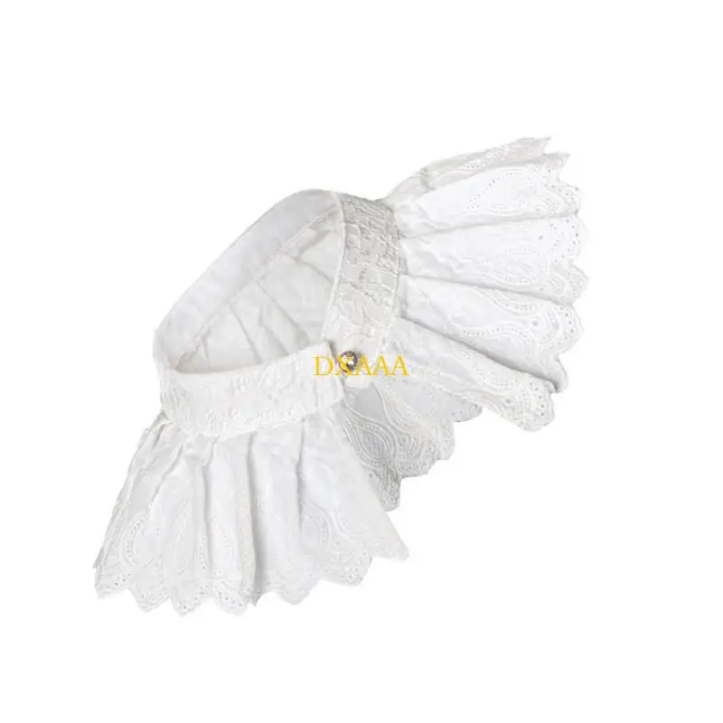 dxaa-courtstyle-faux-collar-oco-lace-ruffle-collar-para-uso-diario-eventos-formais