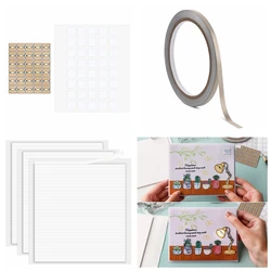 White LED Circuit Stickers and Conductive Fabric Tape Light Craft Kit for special Cards Making Scrapbook Decoration