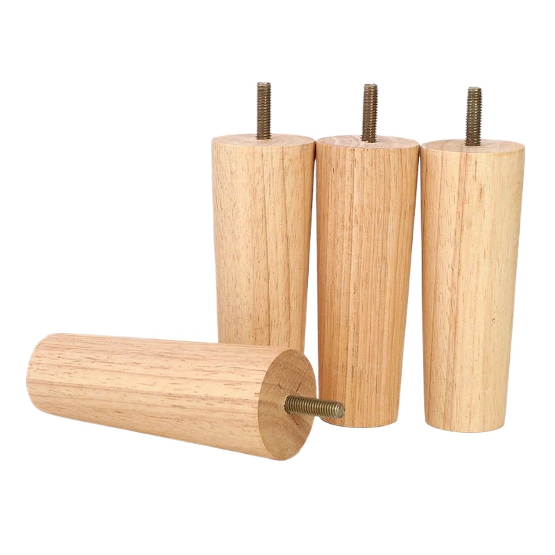 

Screw Wood Feet Sofa Leg Solid Wood Table Legs Bed Legs Natural Wood Color TV Cabinet Legs Furniture Legs Bedside Table Legs