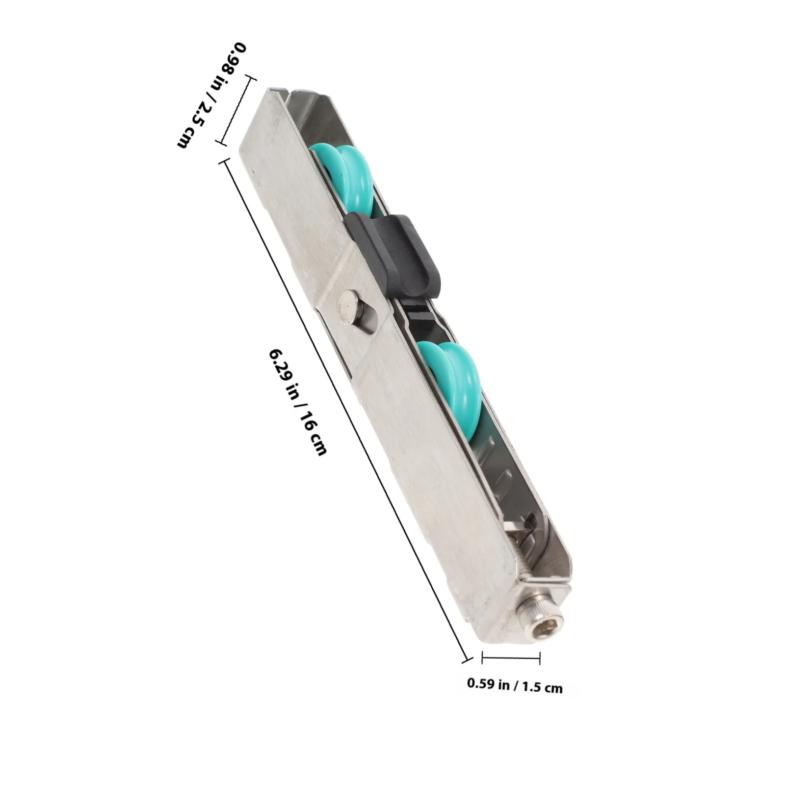 قطع غيار بكرة الباب المنزلقة المصنوعة من الفولاذ المقاوم للصدأ عازلة للصوت، عملية سهلة، بكرات خزانة منزلقة، مجاري الباب الزجاجي