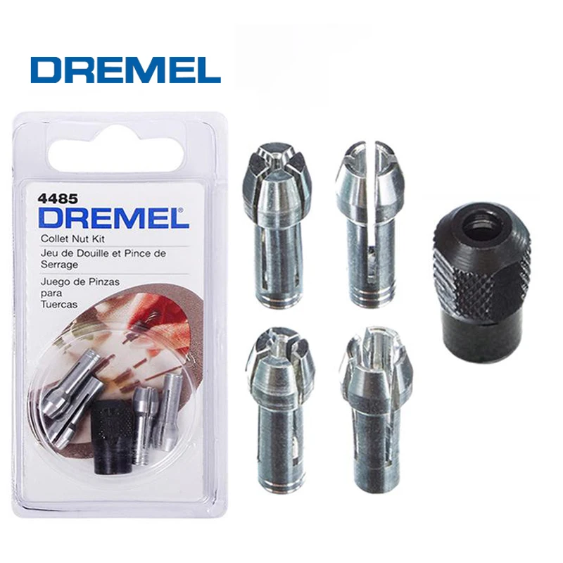 Imagem -02 - Dremel-kit Mandril Furador Elétrico Conjunto de Acessórios com Mandril e Porca Resistente para Ferramentas Rotativas 4485