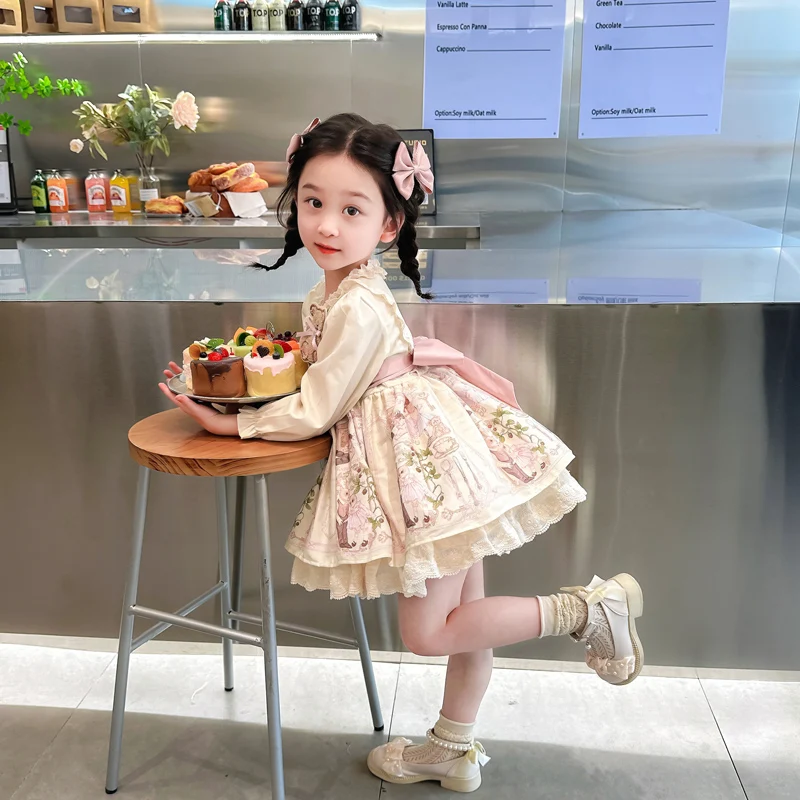 2024 new details girl Lolita dress comfortable breathable fabric exotic sweet girl shopping party costume princess dress