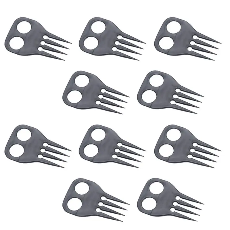 AEF6-10PCS Horse Braiding Comb For Outdoor Riding Tool