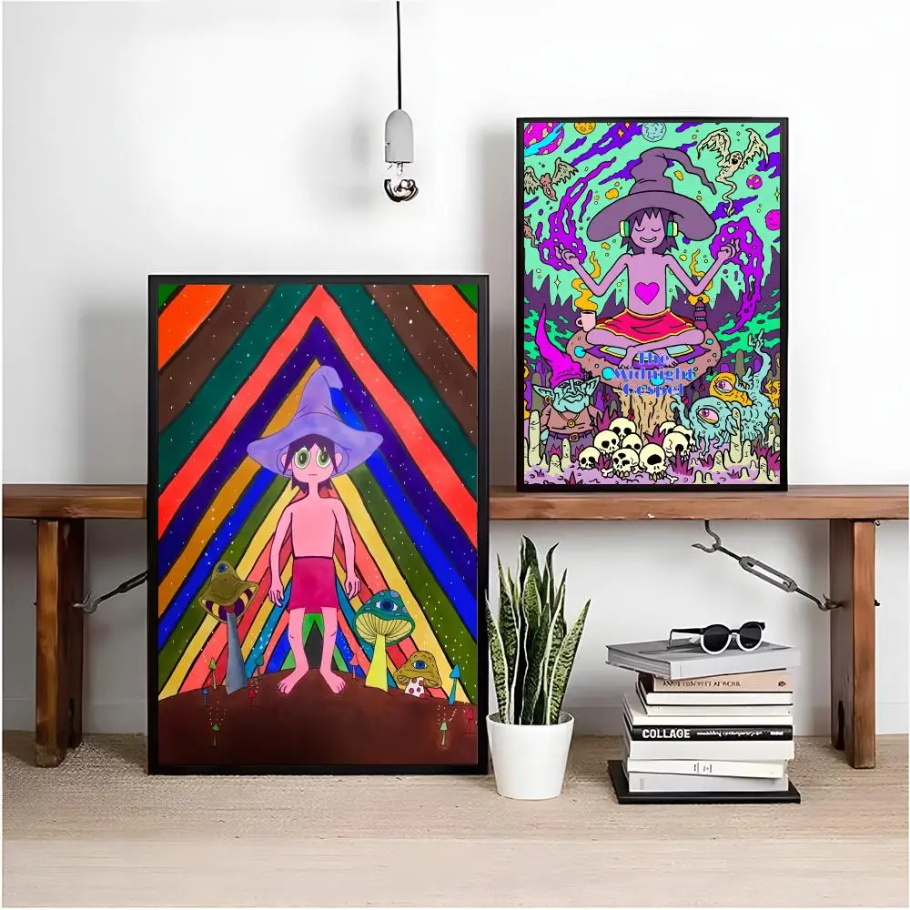 Cartoon The M-Midnight G-Gospel Poster Matte Peel And Stick Self Adhesive PVC Removable Waterproof Frameless Bedroom Living Room