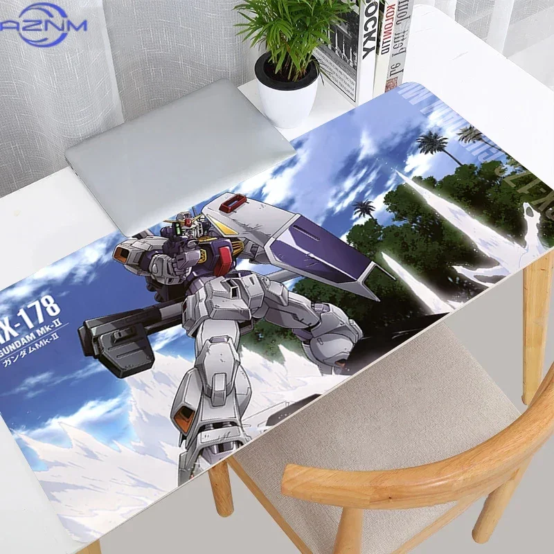 Hot Sale Gaming Mouse Pad Mechanical Warrior G-gundam M-mk II Gamer Keyboard Mousepad Anti-fray Pad Large Extended Mouse Mats