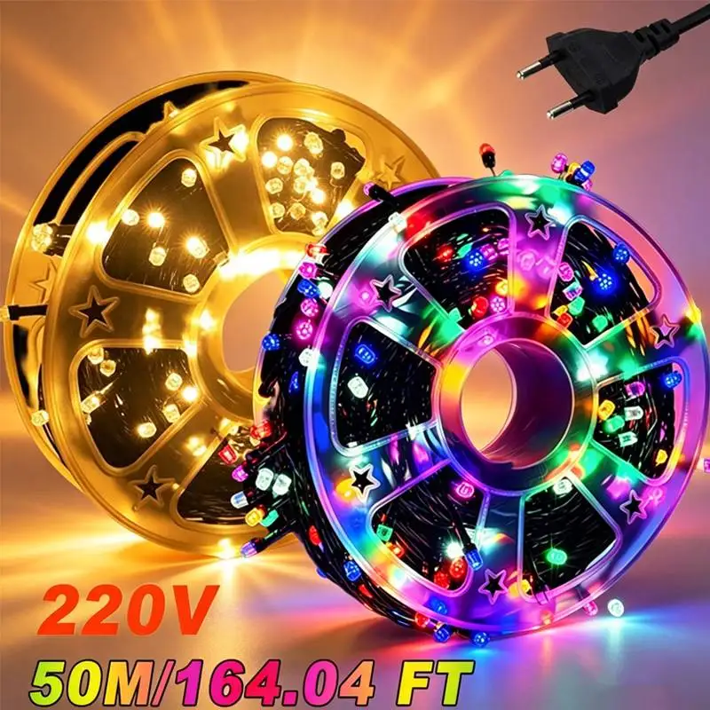 

Светодиодная уличная лампа для создания атмосферы, гирлянда «Звездное небо», маленькая цветная уличная лампа, зеленая декоративная подвесная лампа, водонепроницаемая атмосферная лампа.