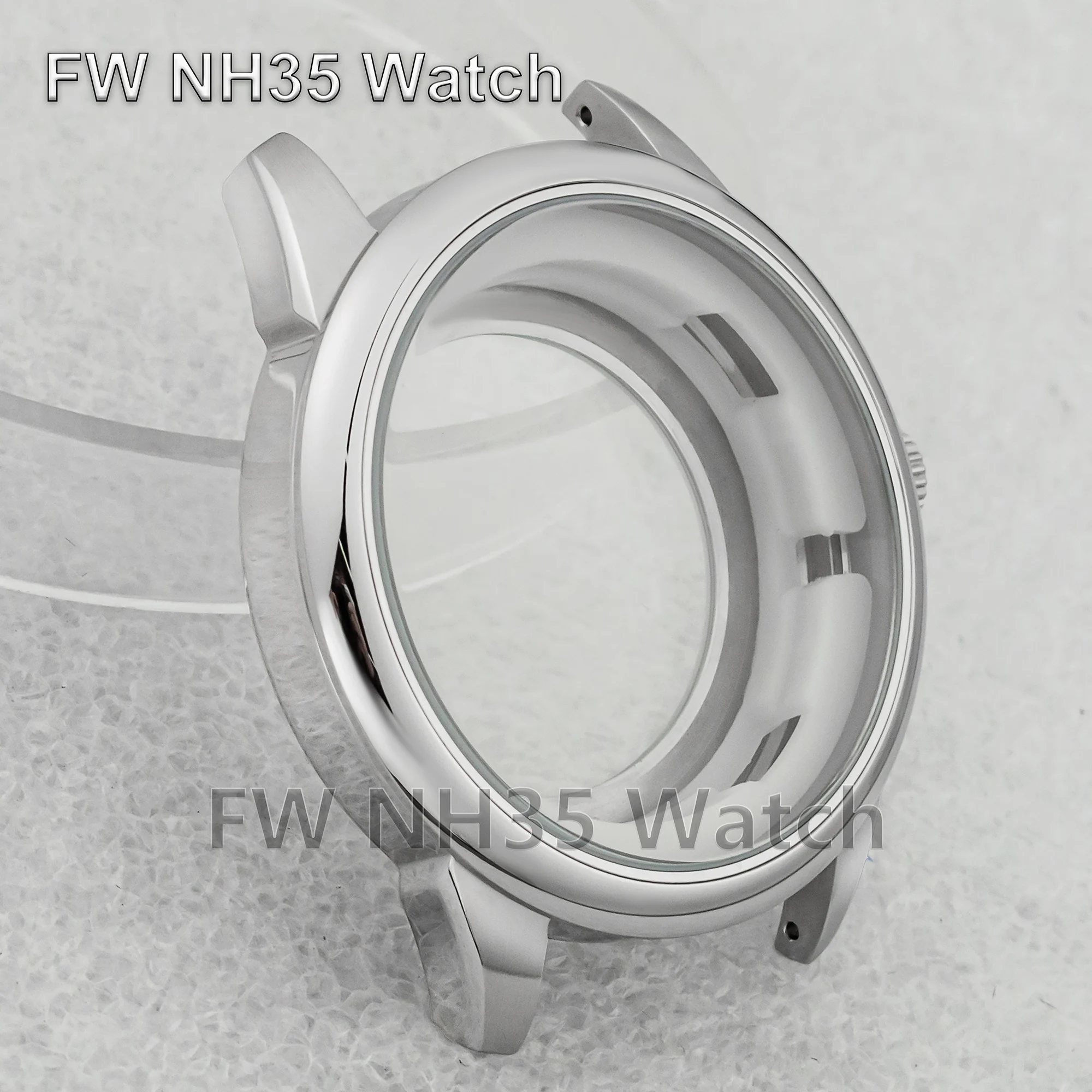 NH35 Watch Case Waterproof 316L Stainless Steel 42.7mm Case Suitable for Mark XX  Watch Accessories Fit NH35 Automatic Movement