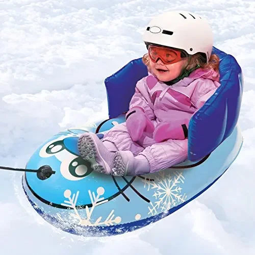 

durable winter sport adorable kids pulled inflatable snow sled