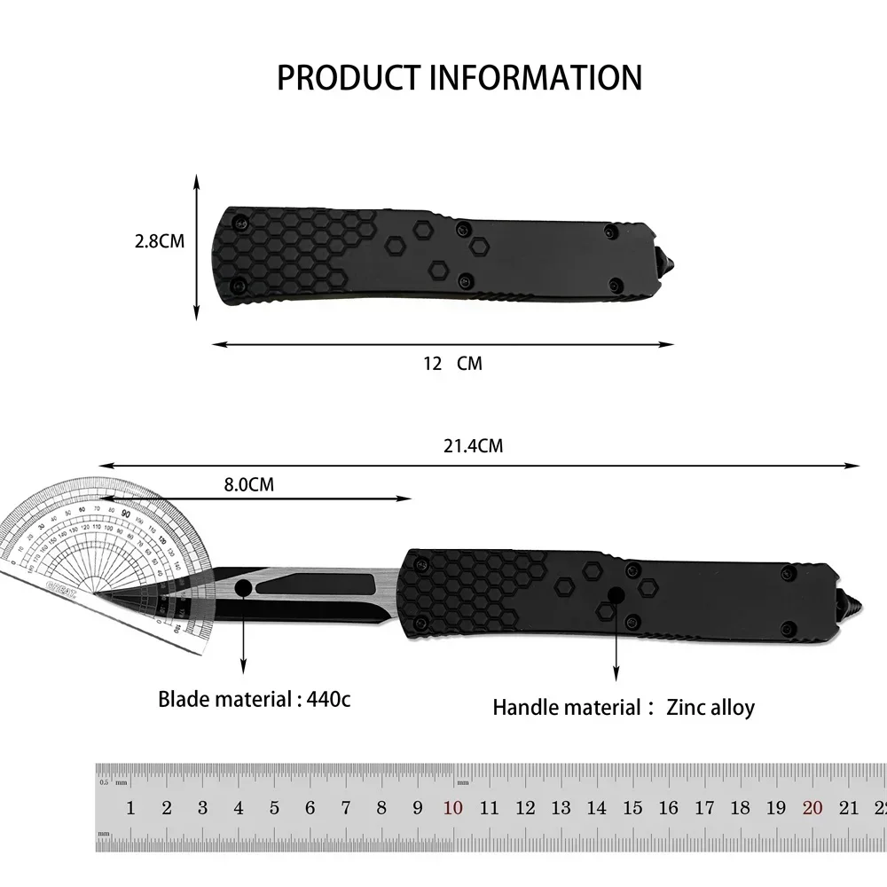 Hoge Kwaliteit MICR Trood Mini Mes Keukenmes 440c Blade Zinklegering Handvat Snijden Zakmessen Utility Fruit EDC Tool