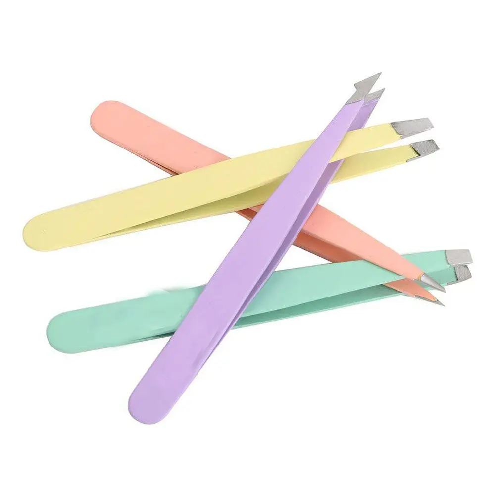 Quality Face Harmless Beauty Slanted & Tip Point Makeup Tools Eyebrow Trimmer Eyebrow Tweezer Eye Brow Clips Fine Hairs Puller