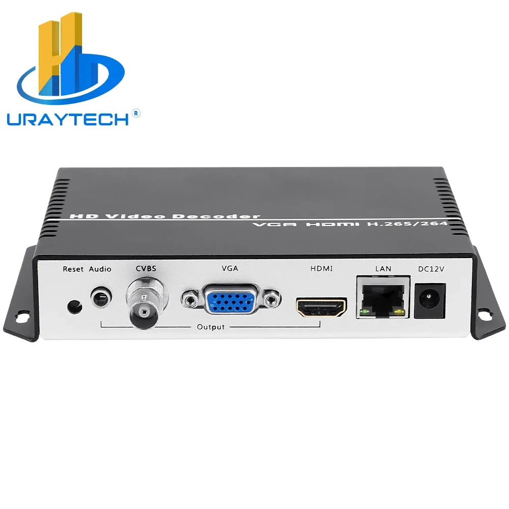 H.264 H.265 4K HDMI VGA CVBS Decodificatore video NDI SRT RTMP HTTP RTSP UDP Ricevitore video IP