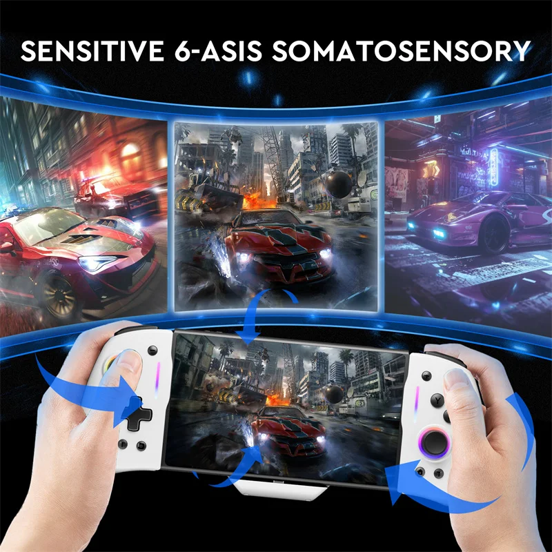 LinYuvo YS45 Pro Controller For Nintendo Switch Gamepad Built-in 6-Axis Gyro Design Handheld Grip Double Motor Vibration JoyPad