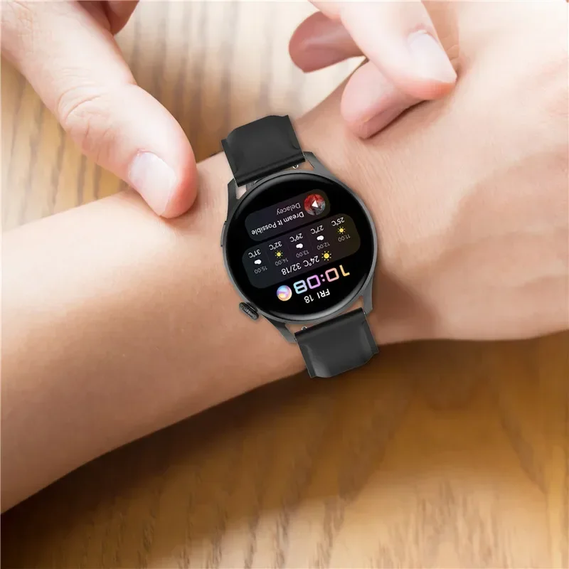 Bandas de cuero PU de 22mm y 20mm para Samsung Galaxy Watch Active 2 Watch 3 Gear S3, pulsera para Amazfit bip Huawei GT2