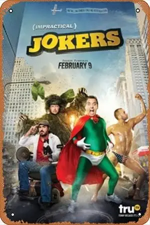 Wall Decor Sign - Impractical Jokers movie posters (2011) Metal Advertising Sign Wall Door Plaque Decorative Tin Metal For  sign