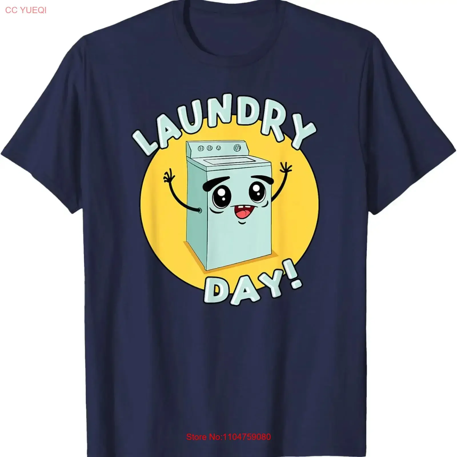 Funny Household Chores Cute Laundry Day Washing Machine T Shirt  vintage Washed fashion graphic Unisex Slightly streetwear