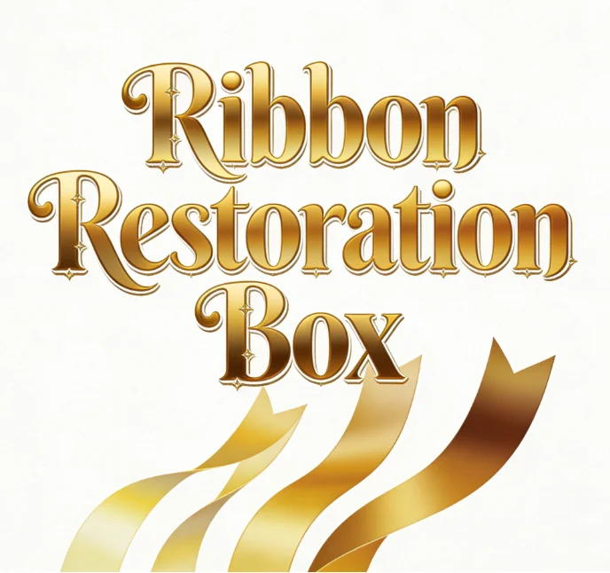 Mysterious Ribbon Restoration Box Magic Trick Visual Close Up Illusion Gimmick Vintage Ribbon Box