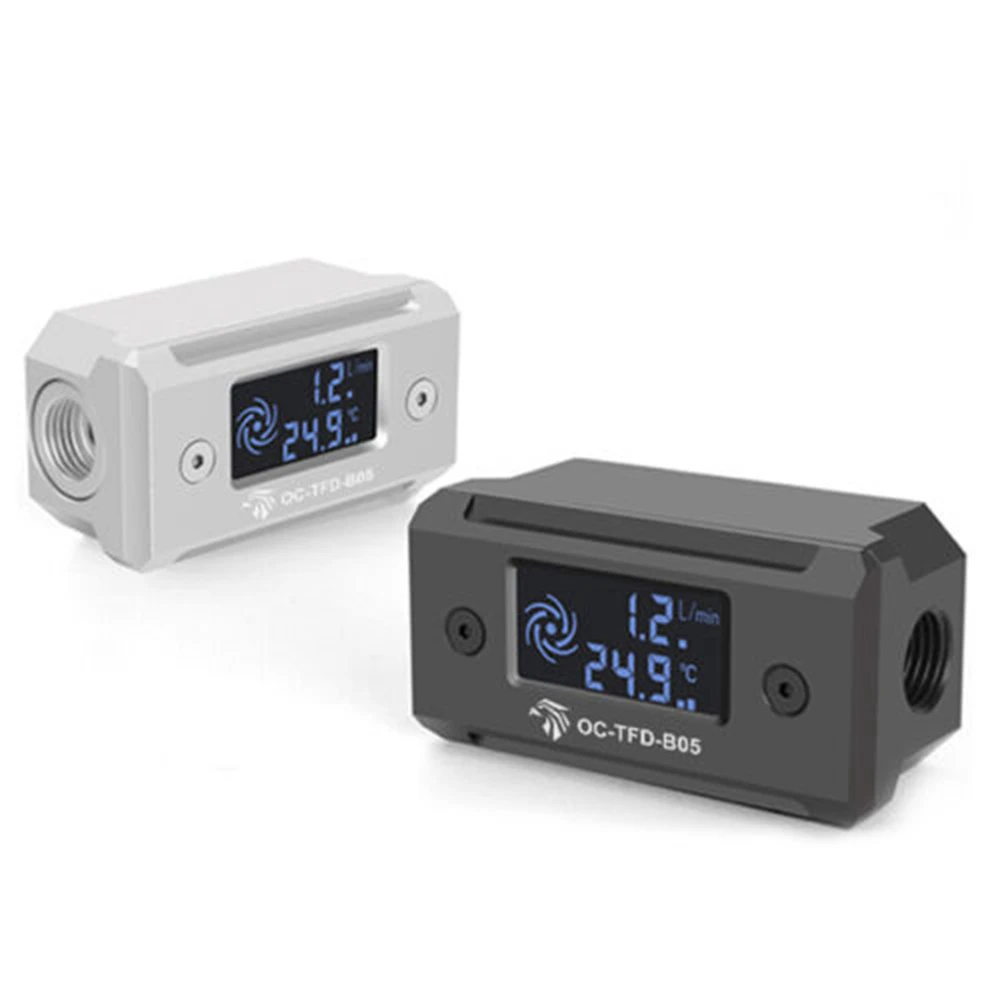 

Digital Temperature Display PC Case DIY Cooling system Fittings Detection Pump