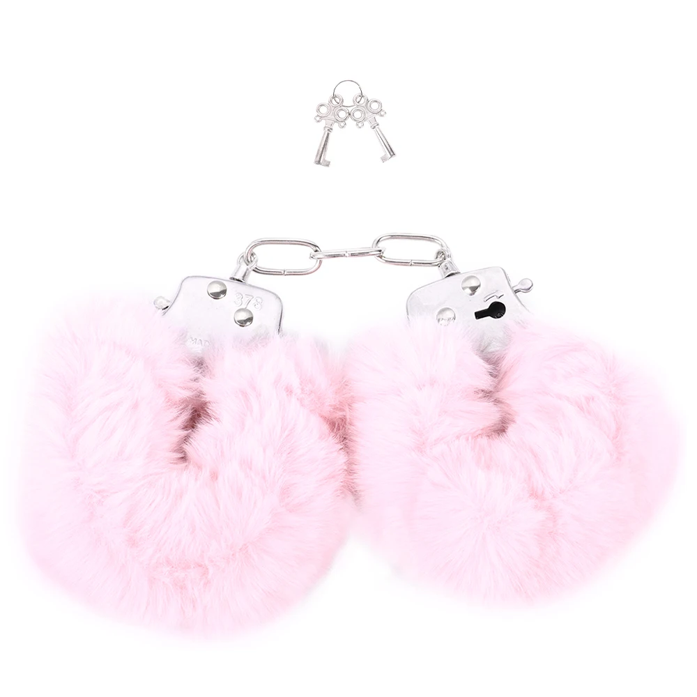 Fluffy Wrist Handcuffs Bracelet Adjustable Role Play Detachable Chain For Women And Couples Adult Sex Toys