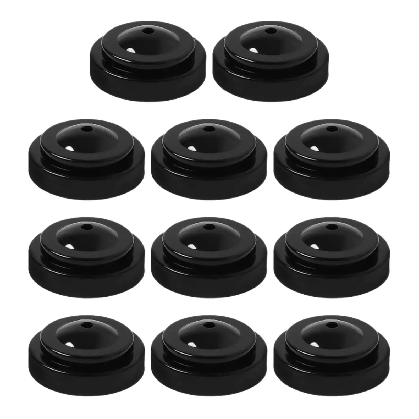 

10 Pieces Miniature Flag Stand Top Aperture 6mm for Office Garden Table