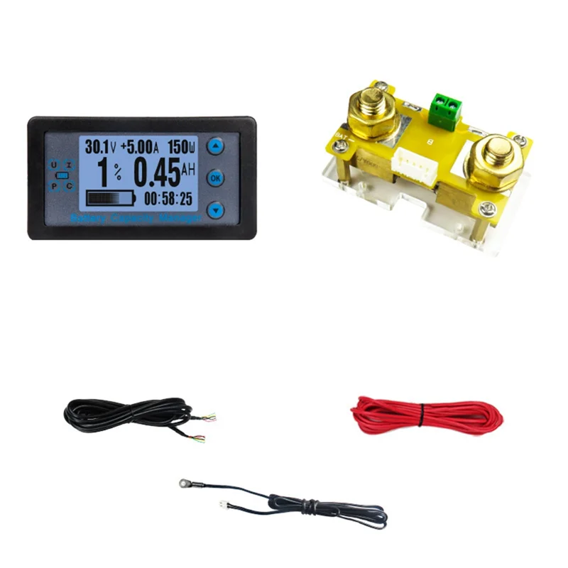 A21Q -VA9510 バッテリー容量マネージャー LCD デジタル電圧電流パワーメーターバッテリー容量電量計 120V 100A