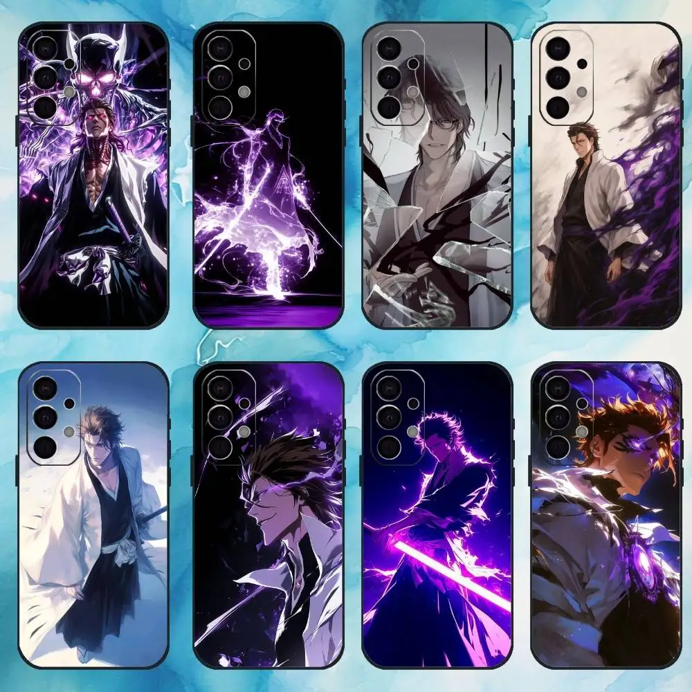 

B-Bleach Anime Aizen Phone Case For Samsung S25,S24,S21,S22,S23,S30,Ultra,S20,Plus,Fe,Lite,Note,10,9,5G Black Cover