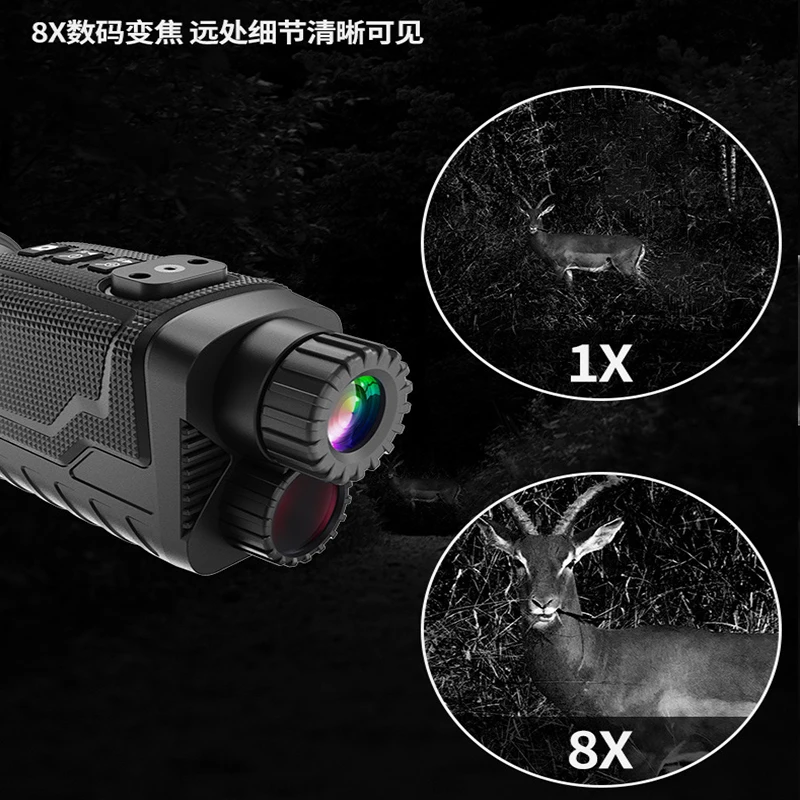 

New head-mounted single tube night vision camera video 4K high definition