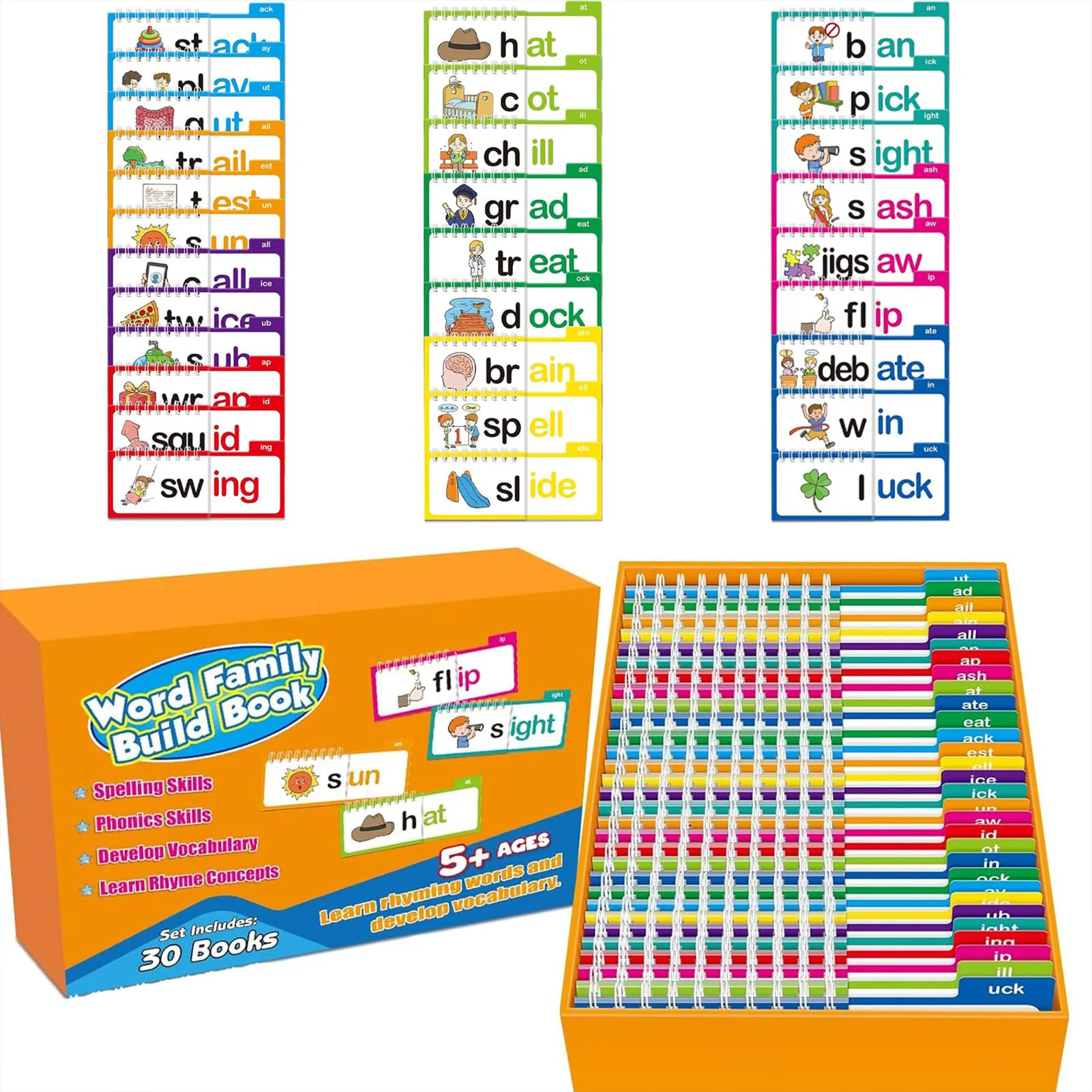 Kids Education Rhymes - Gelamineerde Phonics Flashcards voor vroege literatie