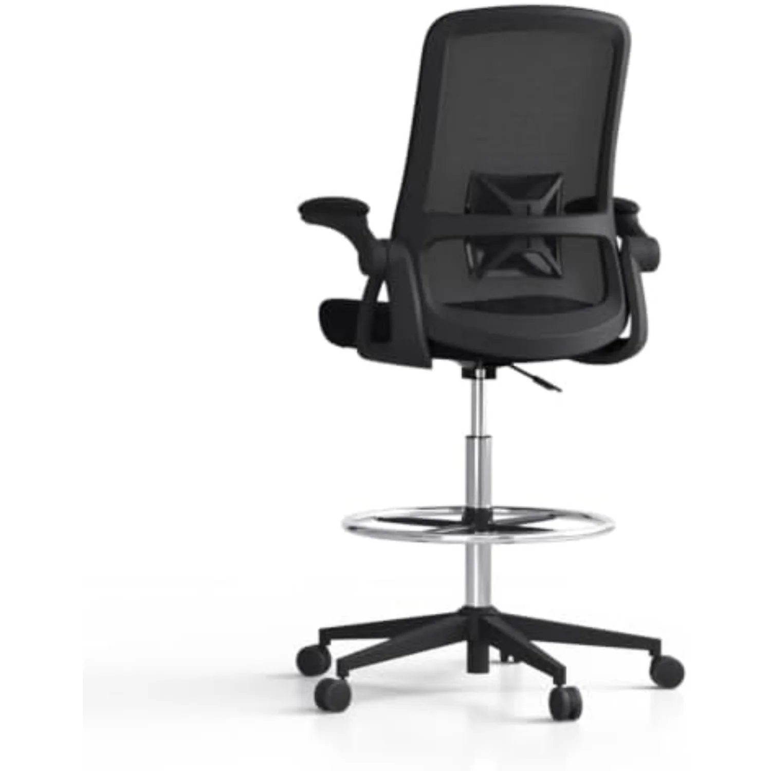 Drafting Chair, Tall Office Chair,Counter Height Desk Chair | Ergonmic Lumbar Support, Flip up Armrests,Adjustable