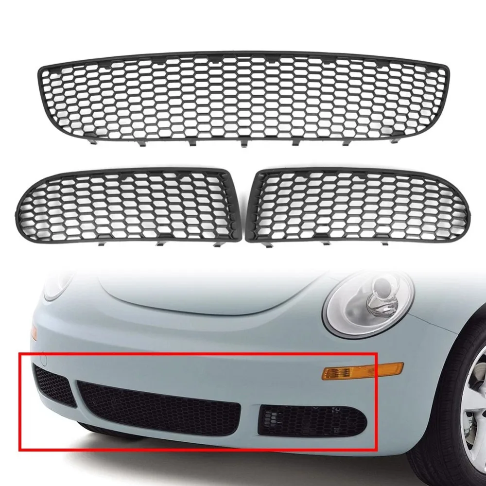 

Fit For VW Volkswagen Beetle & Beetle Convertible 2006 - 2010 Car Front Bumper Fog Light Vent Grille Grill Cover Case