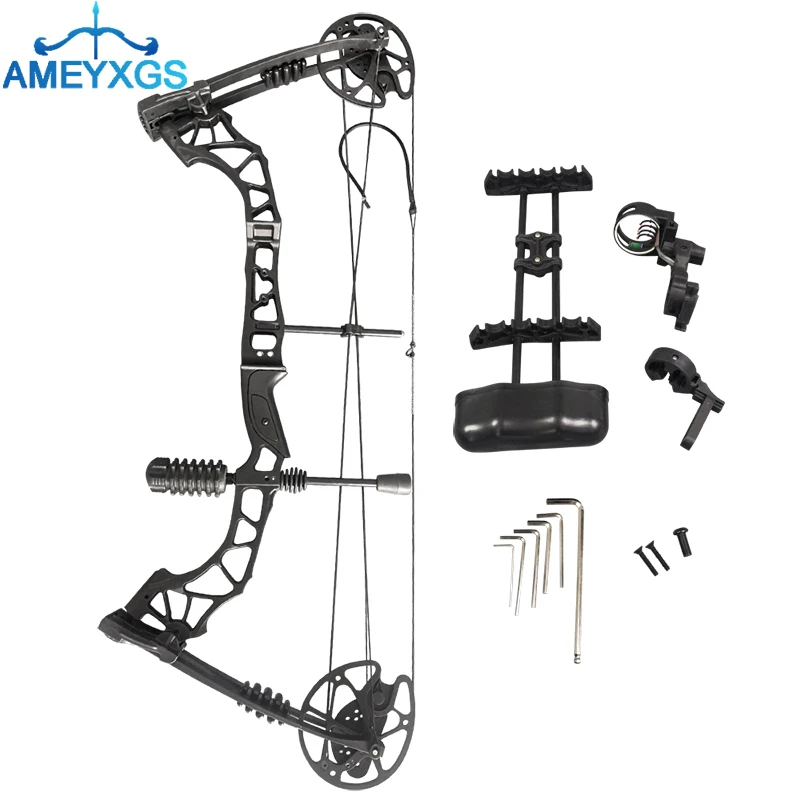 

35-70lbs Compound Bow IBO 320 fps Archery Hunting Bow Set Bow and Arrow Outdoor Sports Game Shooting Target Training