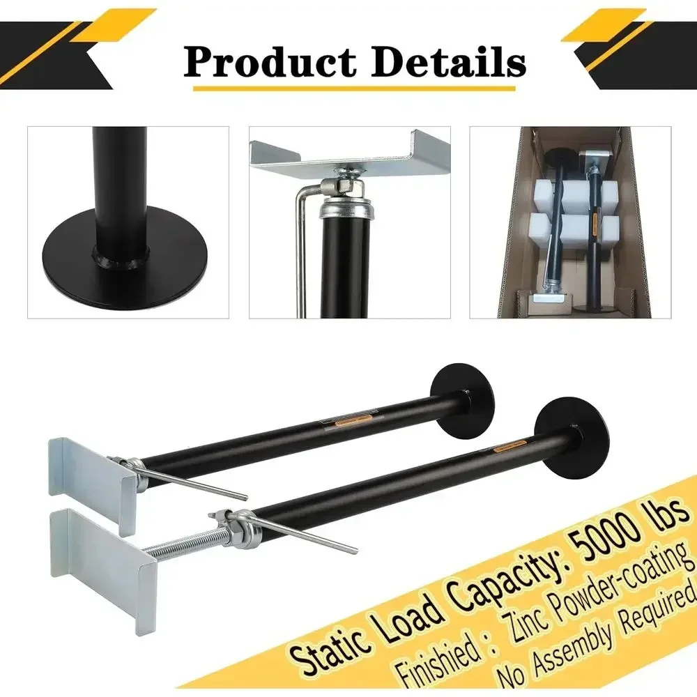 RV Slide Out Support Trailer Stabilizer Jacks, RV Camper Accessories for Travel Trailers - 21.4" to 40" - 5000 Lbs Each - Pack o view 4