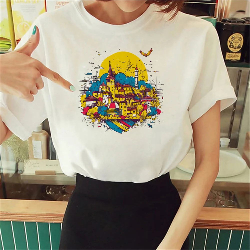 Colombia Tee women streetwear t-shirts girl anime graphic harajuku clothing