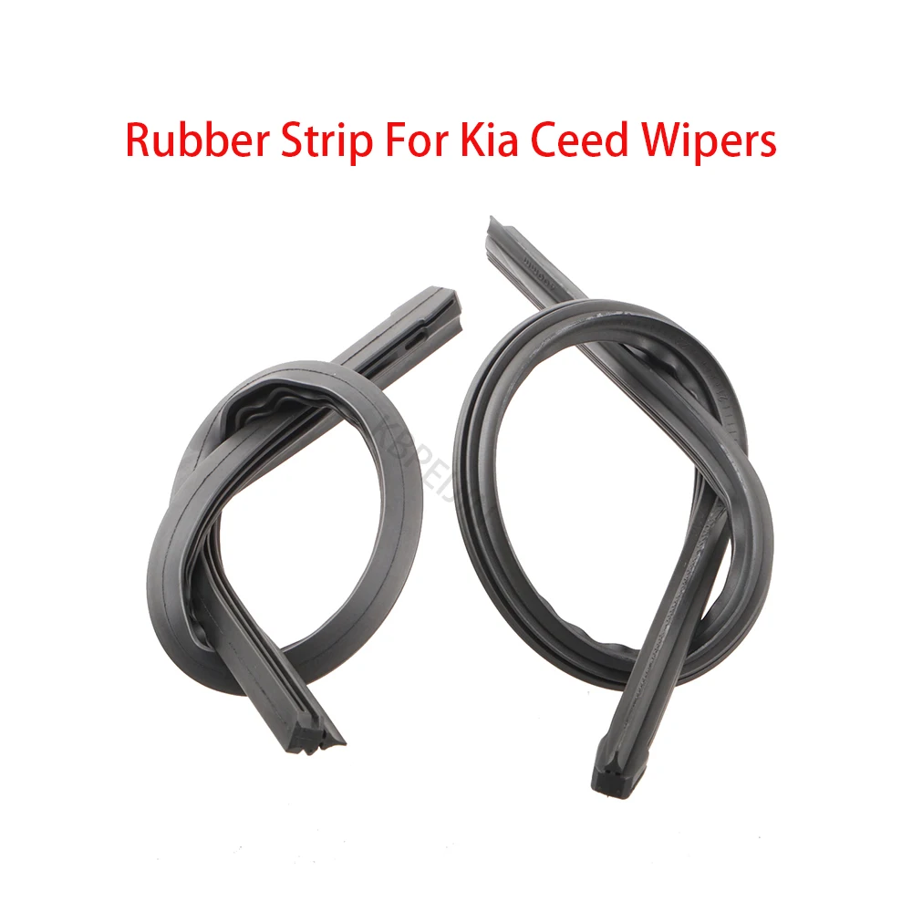 1Set Car Wiper Refill Rubber Strip For kia Ceed 2013 2014 2015 Wipers Blade Accessories