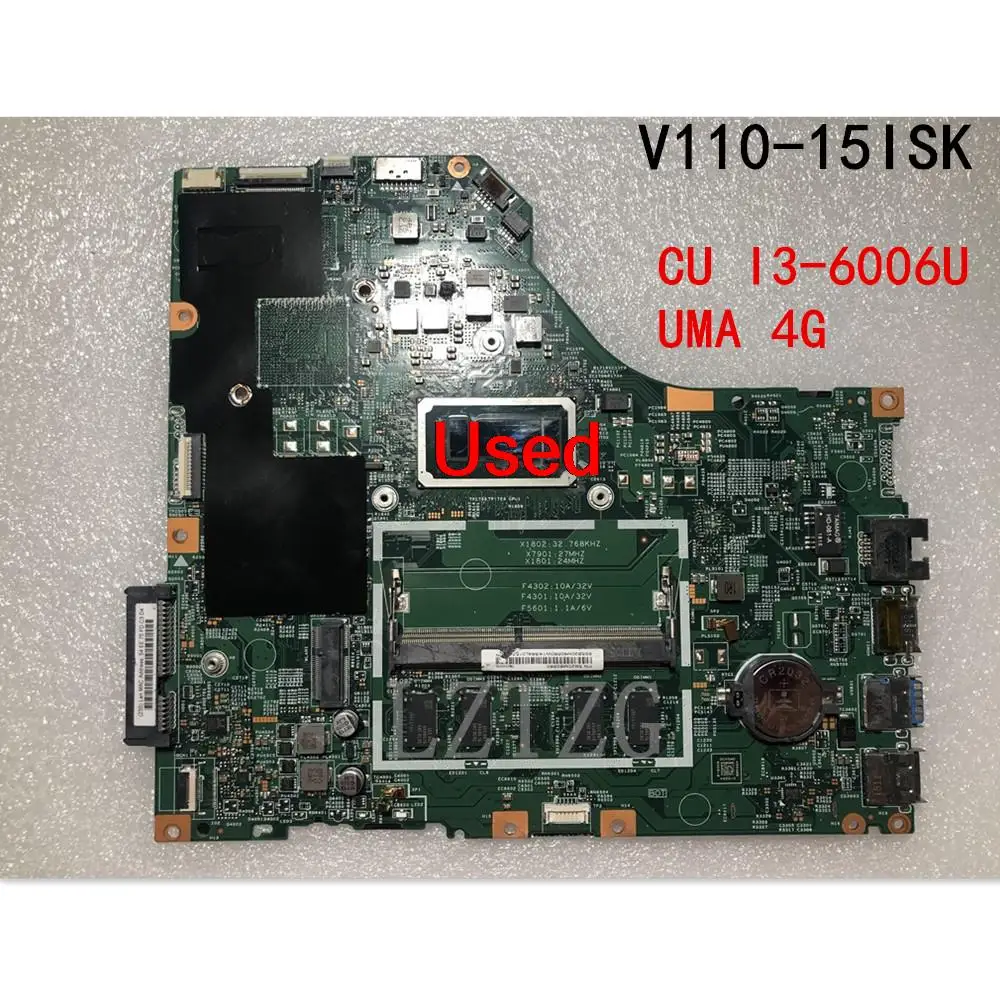 

Used For Lenovo V110-15ISK Laptop Motherboard mainboard CPU I3-6006U UMA RAM 4GB FRU 5B20M60560 5B20M60559