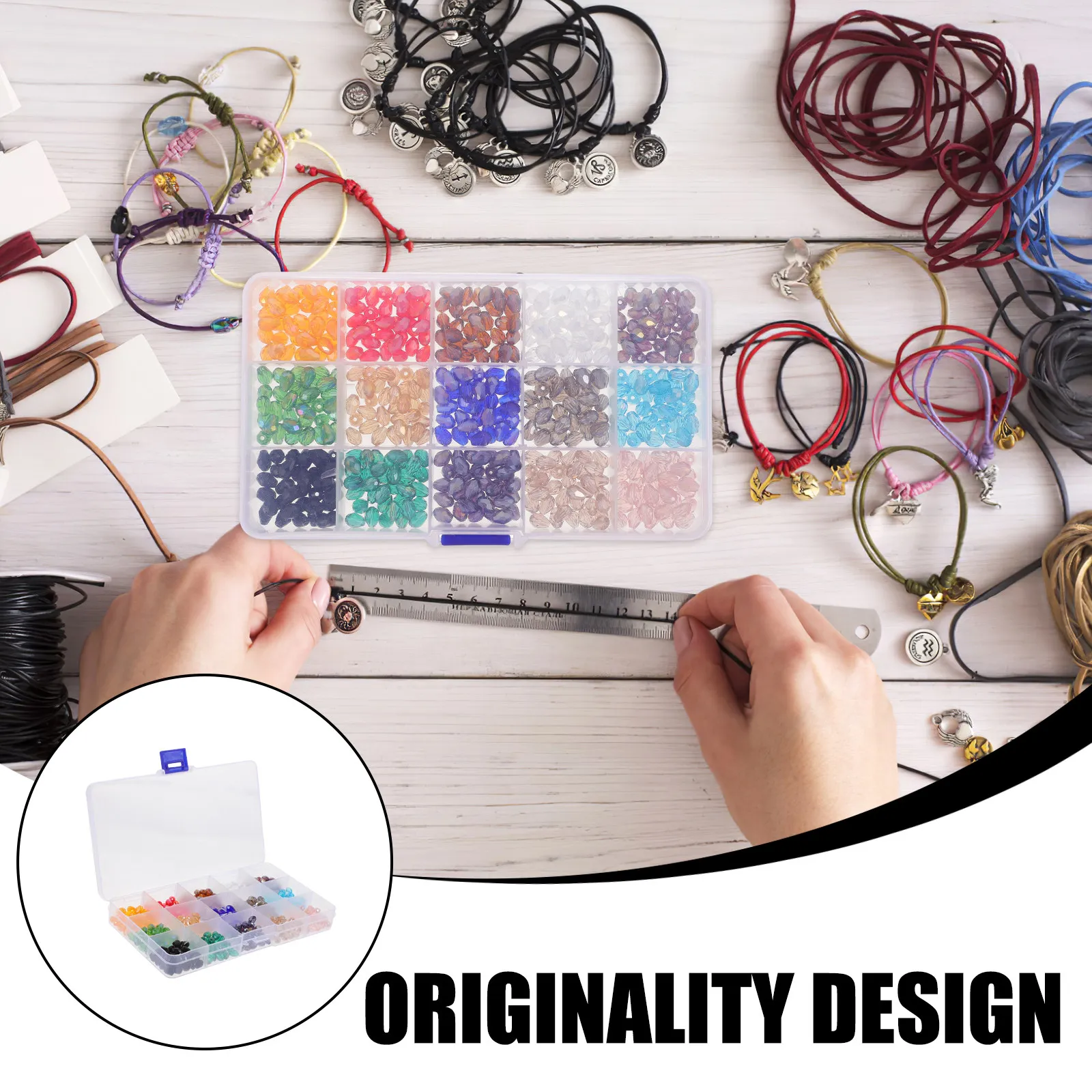 

Glass Beads for Bracelets Necklace Making Small Delicate Beads Assorted Colors DIY Accessories DIY Accessories