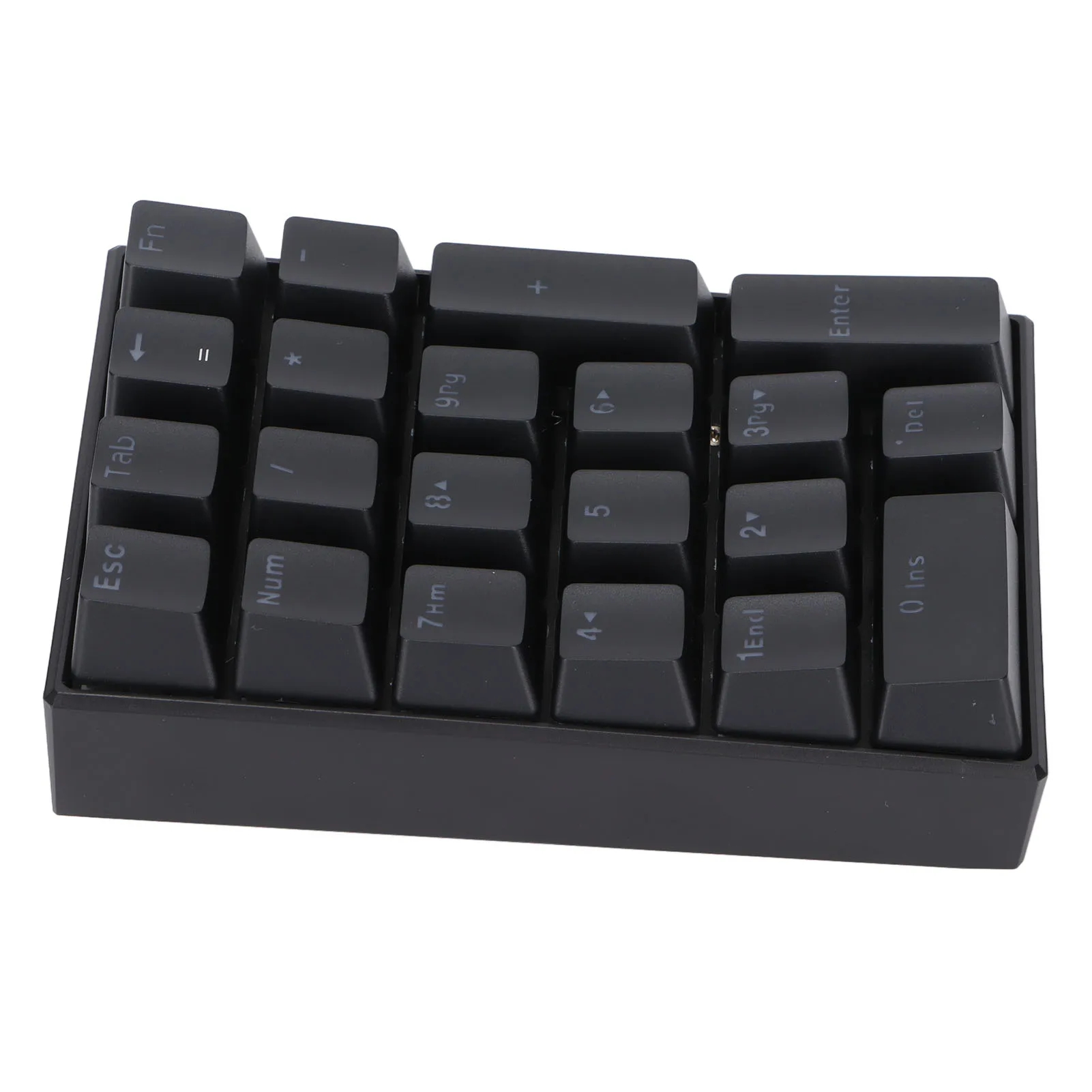 21 Tombol Keyboard Numerik USB Berkabel LED Keyboard Mekanis Keypad Numerik Digital Plug and Play untuk Komputer Laptop