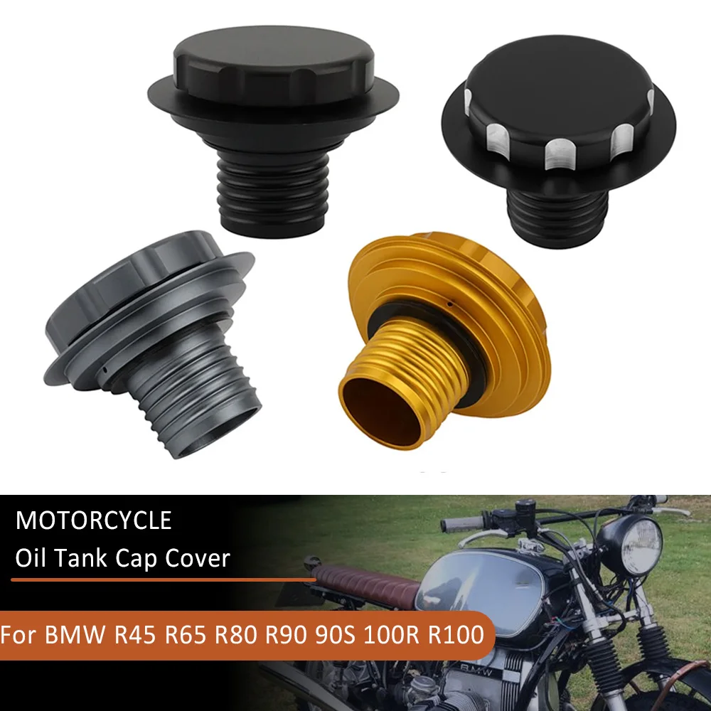 Motorcycle Fuel Tank Gas Cap Aluminum Petrol Caps Cover  For BMW R45 R65 R80 R90 90S 100R R100 R 45 65 80 90 100 Accessories