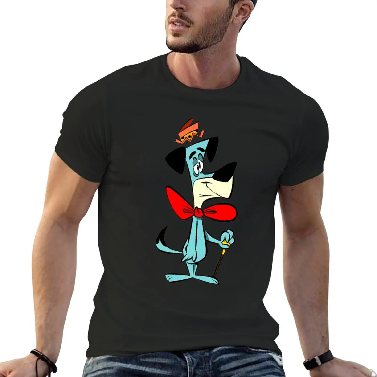 Huckleberry Hound Dog King T-Shirt sports fans baggy shirts sweat customs design your own T-shirts for men cotton