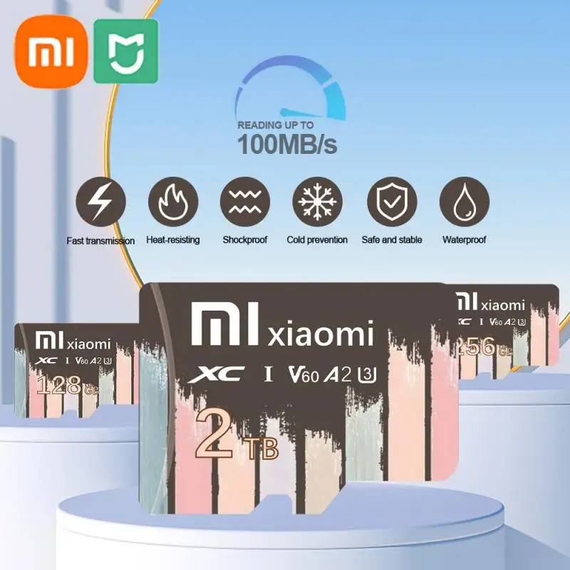 XIAOMI-Mijia Cartão SD de memória de alta velocidade, Mini SD original, TF Flash Card para câmera, telefone, Novo, 128GB, 256GB, 512GB, 1TB