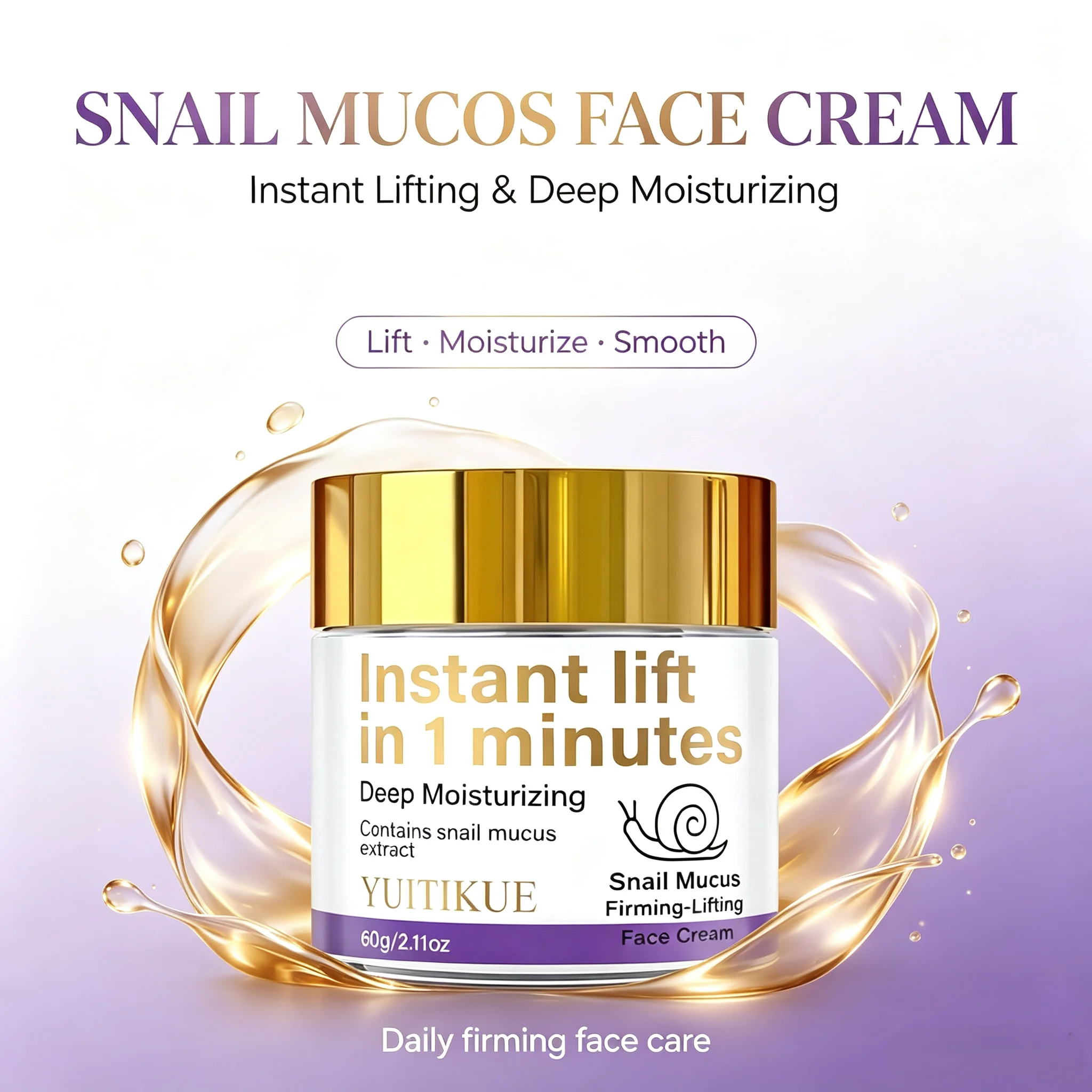 Snail Mucin Essence - YUITIKUE Instant Lift Face Cream 60g