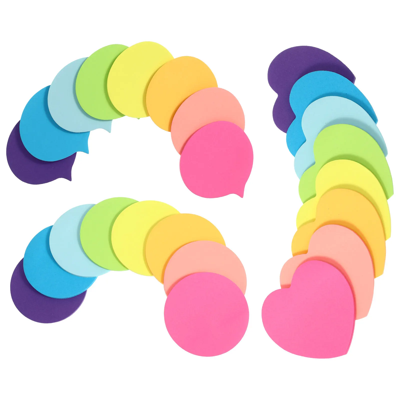 

30 Sheets/Pad Cute Mini Notepad Stickers Bright 3X3 Inches Strong Adhesion Classroom Essentials Kids Home Memo Bulk Sticky Paper