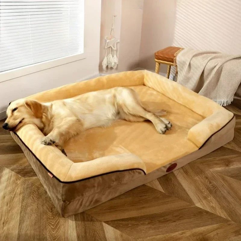 Removable and washable large dog sofa Cat bed large sleeping mat corgi  bed Dog kennel for all seasons crate