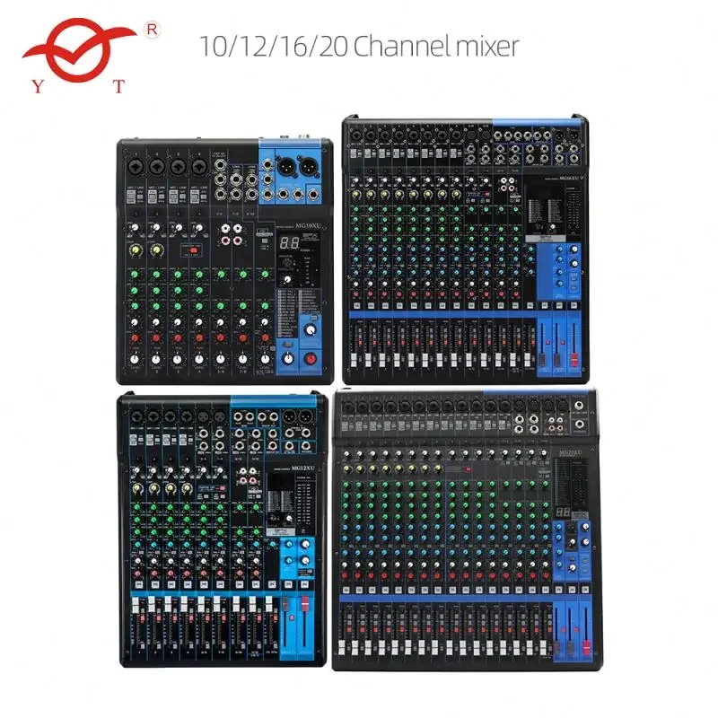 Mobile Dj Mixer 6 Channel Pioner 32 Livestream Sound Desk Digital Vi Card Amplifiers 32Ch Analog Audio Midas Box Control