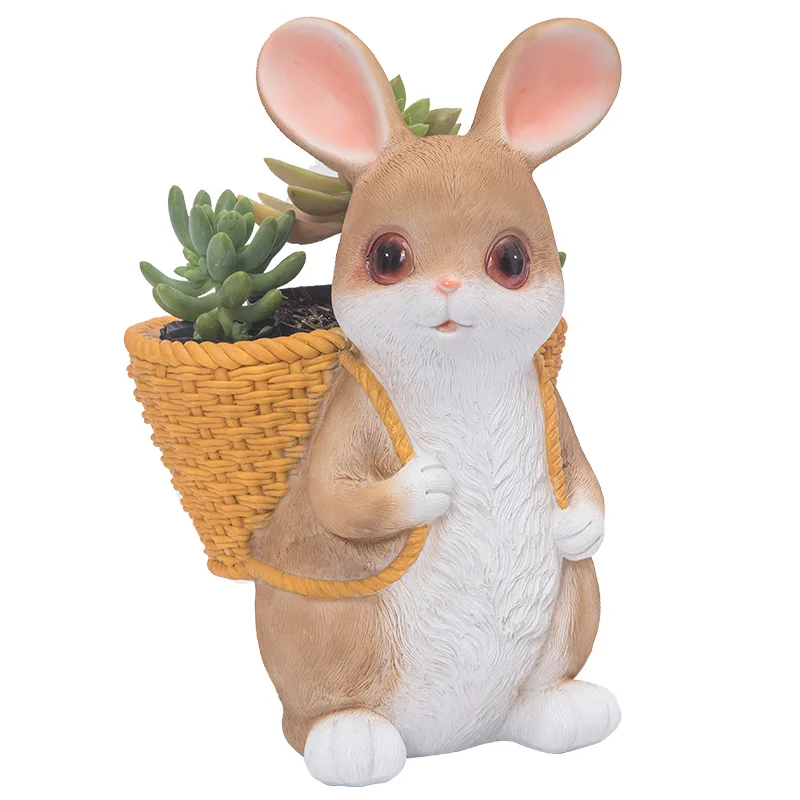 

Cute Rabbit Succulent Flower Pot Creative Personality Balcony Layout Outdoor Courtyard Decoration Garden Decoration Plant Pot