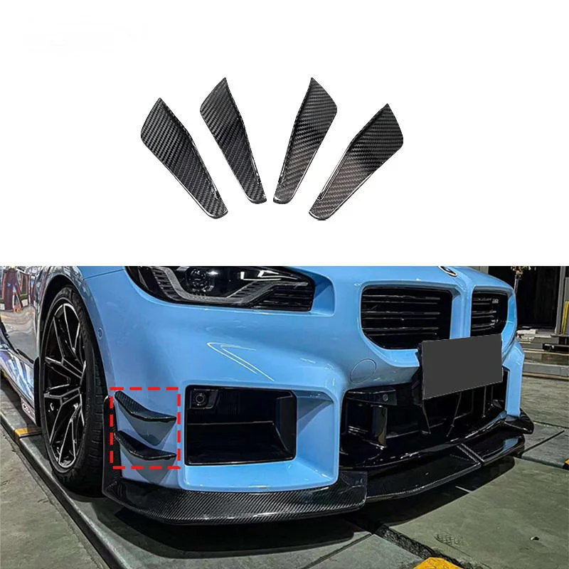 Complete OEM Facelift Conversion & Custom BuildYOMDO TK Style Real Carbon Fiber Front Bumper Canards Trim Separator Front Splitt