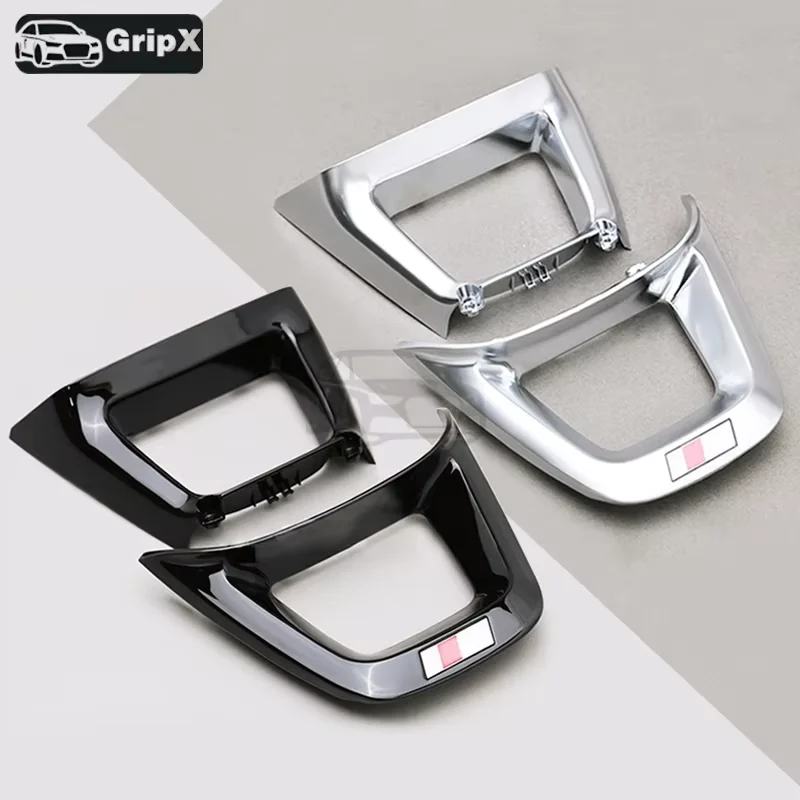 

[Upgrade] Suitable for Audi Q5L/Q7/Q8 2018-2023 steering wheel logo frame OEM silver or black custom decoration