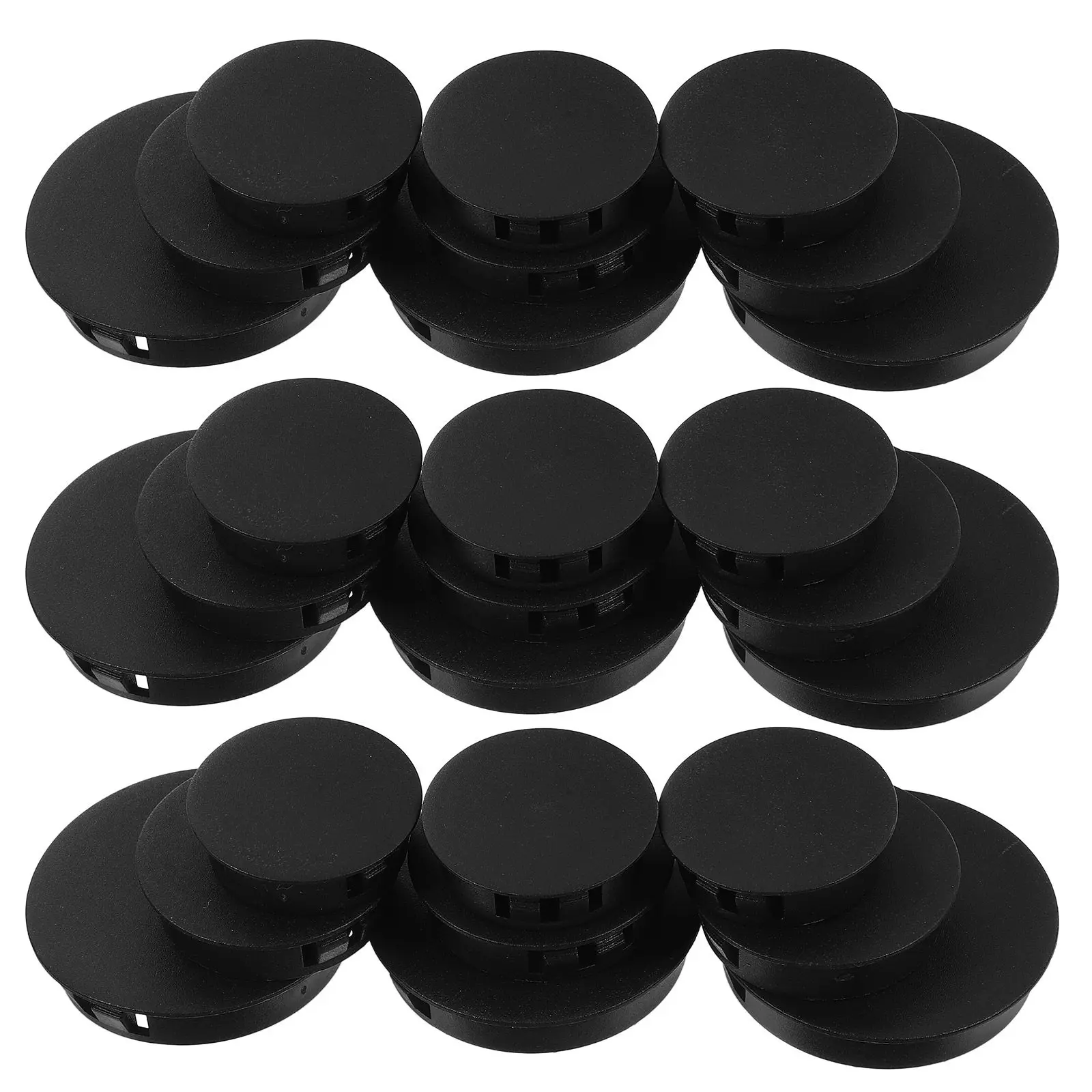 

50 шт. пластиковых заглушек для отверстий, круглые, для мебели, шкафов, столов, стульев, электрических коробок, декоративные заглушки для отверстий после сверления